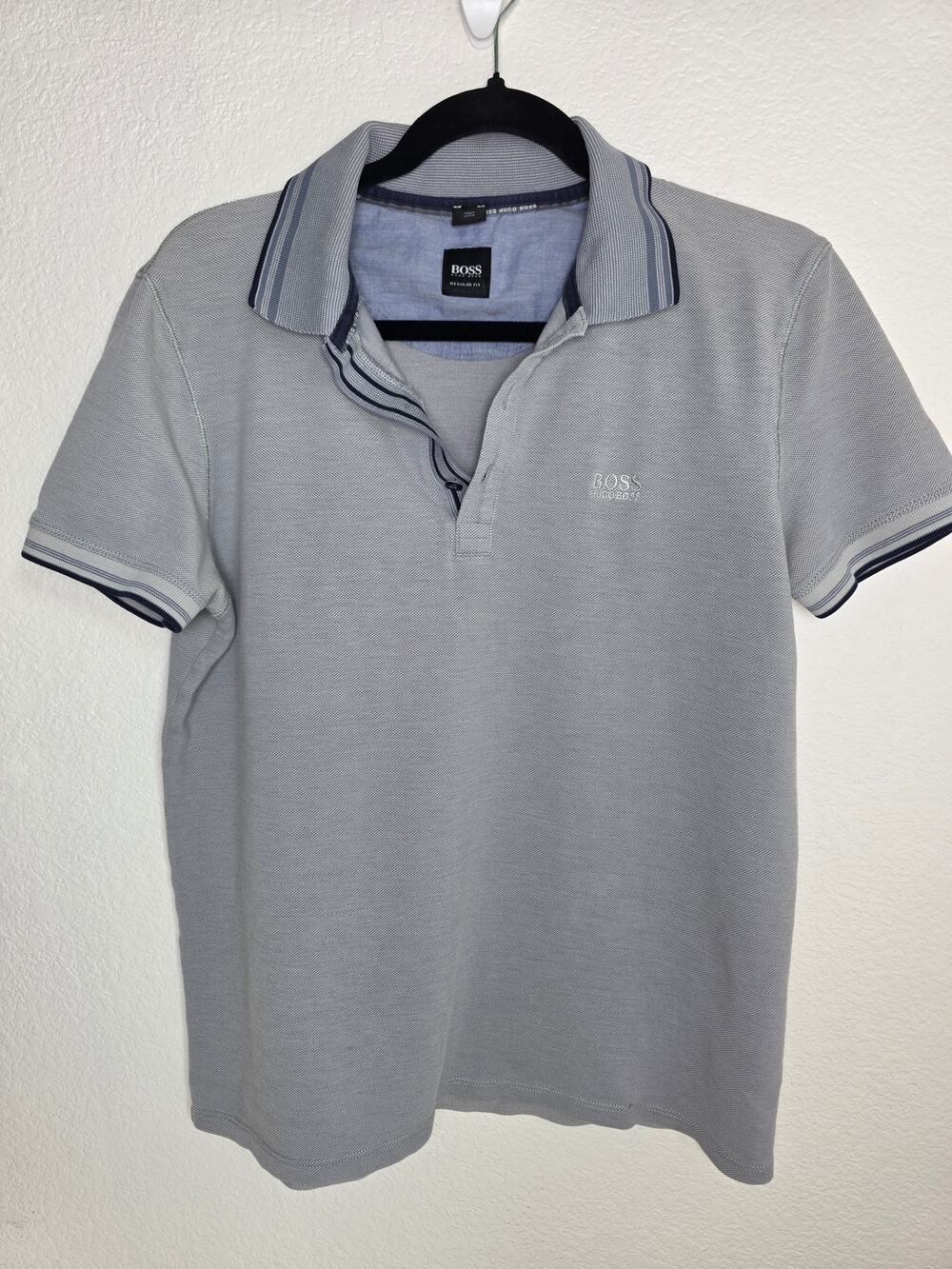 ​BOSS Hugo Boss Men’s Regular Fit Contrast Collar Polo Shirt